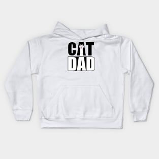 CAT DAD Gift Meow Kids Hoodie